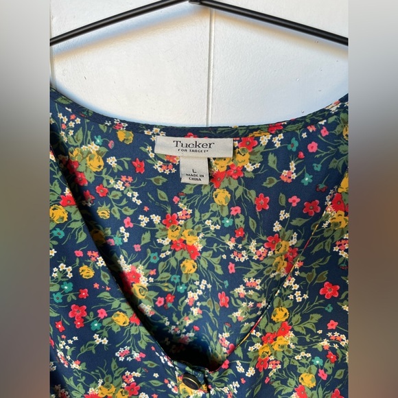 Tucker for Target Vibrant Floral V-Neck Mini Dress - Picture 6 of 9